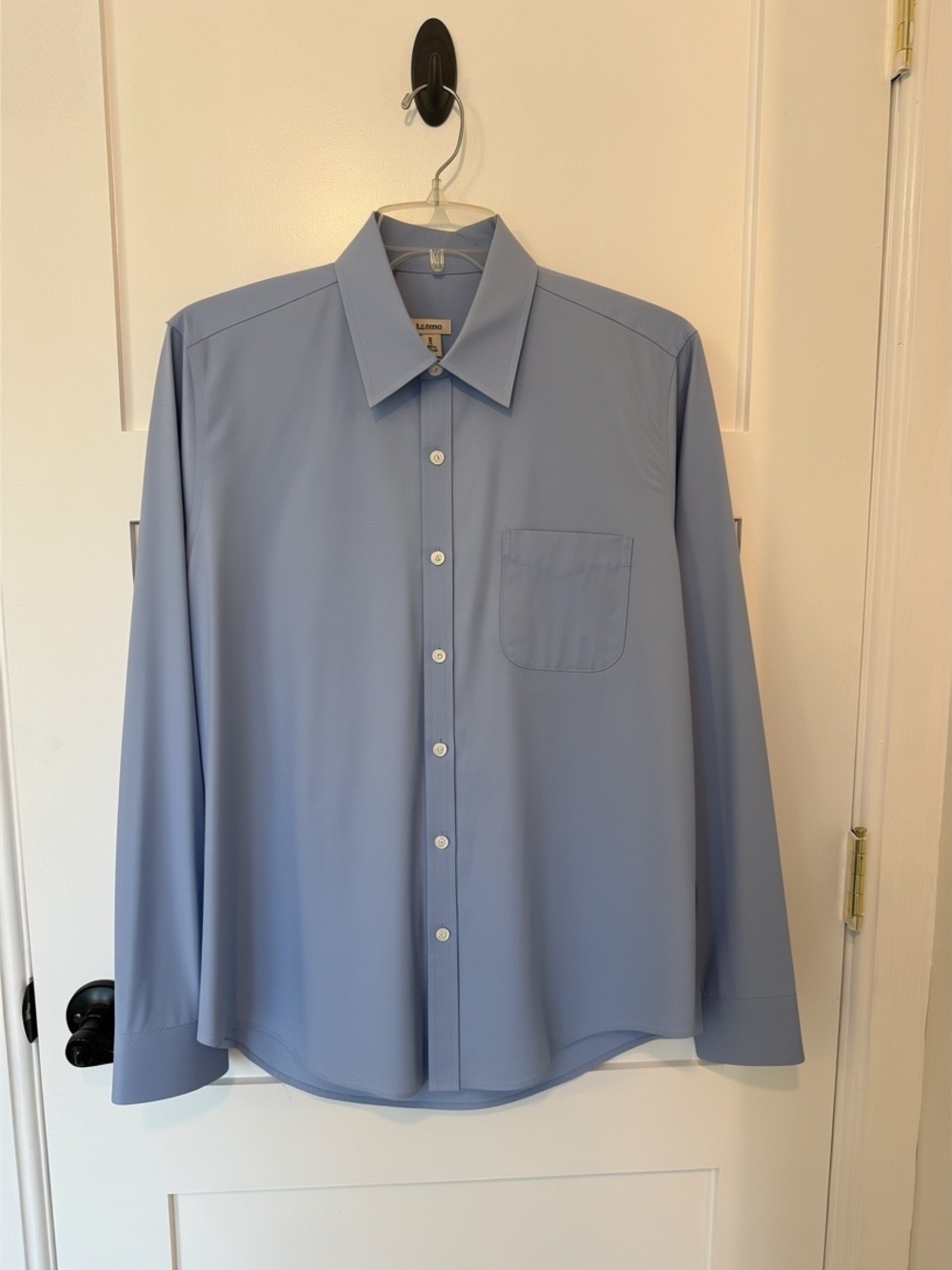 L.L.Bean Preppy Wrinkle Free Pinpoint Classic Oxford Cotton Shirt Blue Size M - Picture 2 of 11